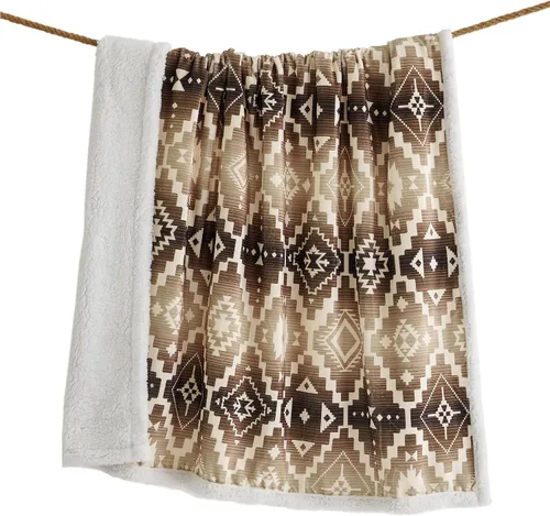 Miniatura 12 de Indigo Hill by HiEnd Accents Acadia - Manta de sherpa con estampado de pinos bosques, naturaleza, bosque, montaña, manta occidental para acampar al