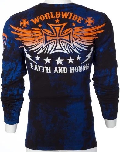 Miniatura 7 de Camisa térmica para hombre Archaic by Affliction Black Tide