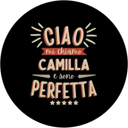 Miniatura 3 de Camilla Idea Regalo Personalizzata Amica Nome Divertente PopSockets Standard PopGrip