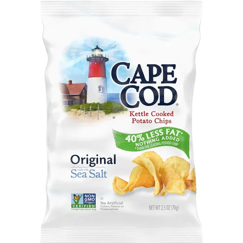 Miniatura 14 de Cape Cod Papas fritas, chips originales menos grasos, bolsas de aperitivos de 1 oz, 10