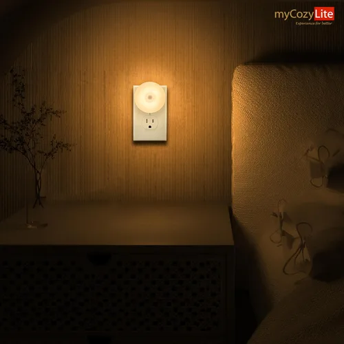 Miniatura 6 de Luz nocturna con sensor de movimiento, paquete de 2 luces nocturnas activadas por movimiento, encendido y apagado automático, tono cálido de 3200 K