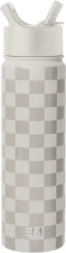 Miniatura 61 de Simple Modern botella de agua reutilizable con tapa con pajilla, de acero inoxidable con aislamiento al vacío, para gimnasio, viajes y deportes