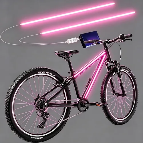 Miniatura 8 de Luces de bicicleta, se pueden recortar, impermeables, luces de bicicleta para montar por la noche, para niños, adultos, niños y niñas