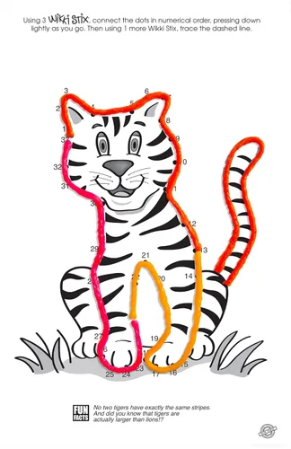 Miniatura 5 de WikkiStix Paquete de Actividad Animal - Incluye 12 Animales del Zoológico con Actividad Práctica y Dato Divertido en Cada Uno, ¡Hecho en los Estados