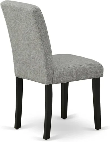 Miniatura 8 de East West Furniture ESAB3-BCH-06 - Juego de mesa de cocina de 3 piezas contiene una mesa de comedor redonda con pedestal y 2 sillas de comedor