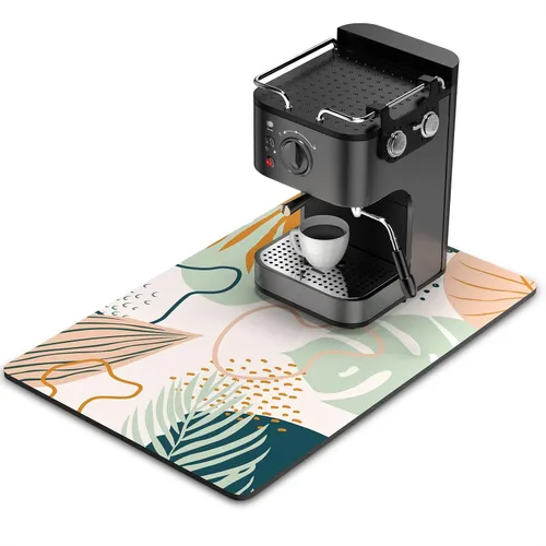 Miniatura 27 de Rnivvi Tapete de secado de platos para encimera de cocina, 16 x 18 pulgadas, bonita almohadilla de secado absorbente resistente al calor con goma