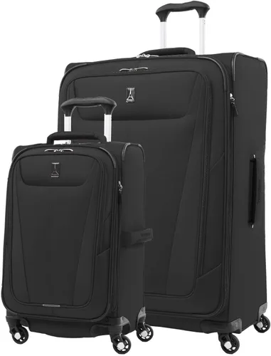 Miniatura 15 de Travelpro Maxlite 5 - Juego de 2 piezas de equipaje de mano de tela, expandibles con 4 ruedas giratorias, bolso blando para debajo del asiento, Negro