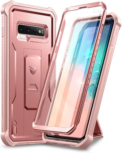 Miniatura 11 de Dexnor Funda para Samsung Galaxy S10+ Plus, [protector de pantalla y soporte integrados] Protección de grado militar resistente a prueba de golpes