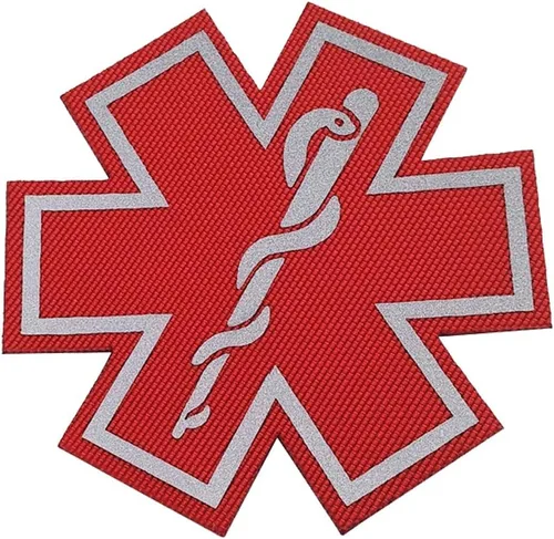 Miniatura 5 de 2 parches reflectantes para médicos, con parte trasera de gancho para ropa de 2.76 pulgadas Color 5