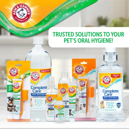 Miniatura 9 de Arm & Hammer Complete Care Gel oral sin escobillas para perros, sabor a mantequilla de maní, pasta de dientes para perros sin cepillo, bicarbonato