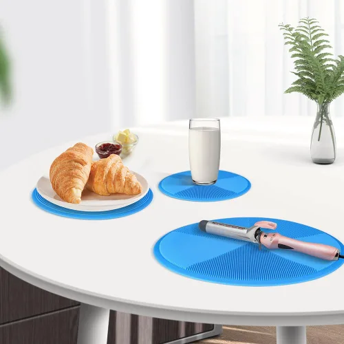 Miniatura 5 de Tapete multiuso para microondas, paquete de 3 salvamanteles, almohadilla caliente, soportes para ollas, tapete individual, soporte para utensilios