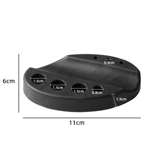 Miniatura 2 de Hipifans Soporte para tazas de tinta de tatuaje y 20 tapas de tinta de tatuaje, hisopos de algodón para tatuajes, organizador de pigmentos, soporte
