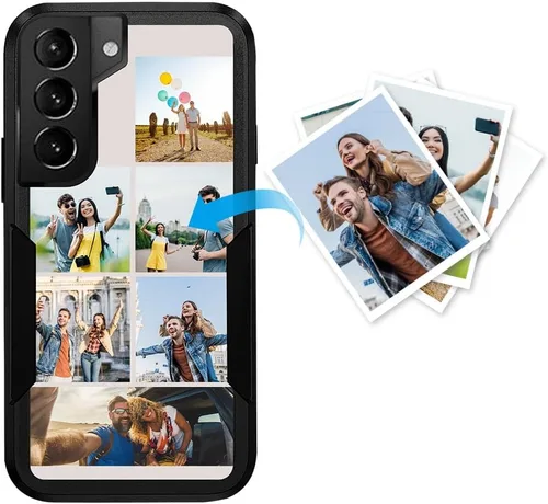 Miniatura 61 de Funda protectora personalizada para Samsung Galaxy S22 Ultra 5G (versión 2022), funda protectora de doble capa resistente con múltiples fotos, a