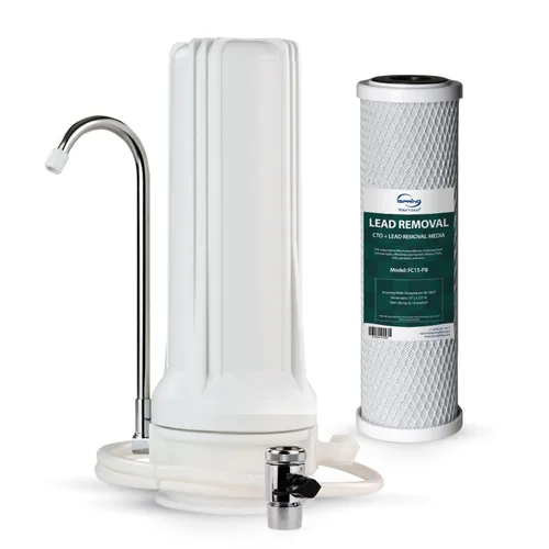 Miniatura 6 de iSpring FC15 Cartucho de filtro de agua de bloque de carbono CTO de repuesto de 5 micrones y 10 pulgadas para sistema de filtración RO de ósmosis