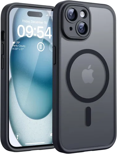 Miniatura 199 de TOCOL Funda magnética 3 en 1 para iPhone 14 Pro, mejorada [protección completa de cámara] con 2 protectores de pantalla, funda de grado militar Azul