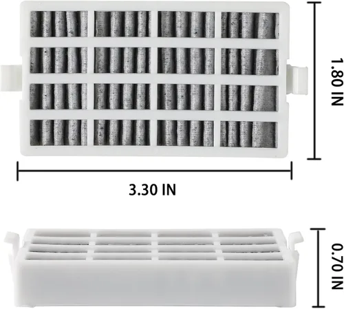 Miniatura 2 de Filtro de aire Fresh Flow compatible con refrigerador Whirlpool modelo WRF560SEHZ00/01/02/03, WRF560SEYM00/01/02/04/05, WRF736SDAM00/10/11/12/13/14