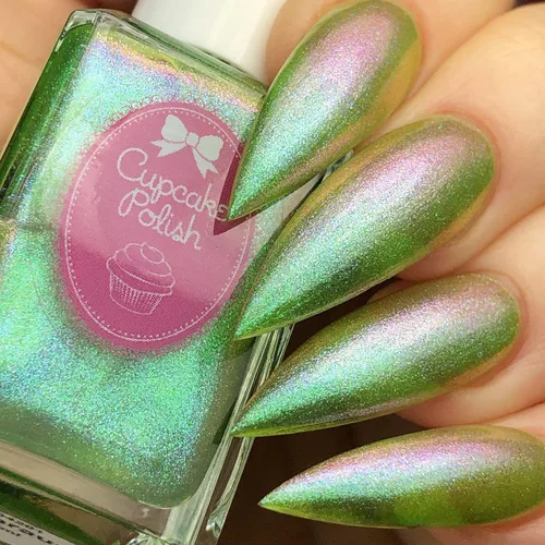 Miniatura 2 de Eldhraun - Esmalte de uñas verde guisante que cambia de esmalte de uñas por Cupcake Polish