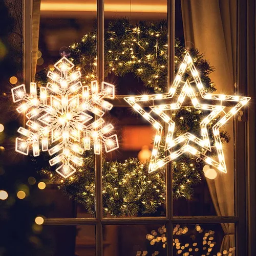 Miniatura 7 de Escultura de Navidad de 50L que incluye: 1 muñeco de nieve, 1 Papá Noel, 1
