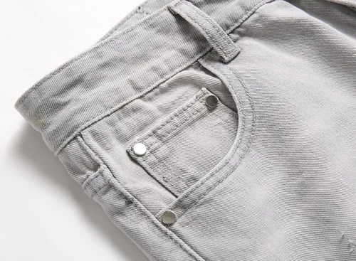Miniatura 4 de AITITIA - Jeans rasgados de ajuste estándar para hombre