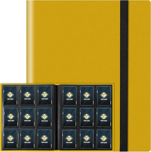 Miniatura 9 de Carpeta de tarjetas de 4 bolsillos para 160 fundas, carpeta de tarjetas Ablum para colección de tarjetas intercambiables para tarjetas deportivas