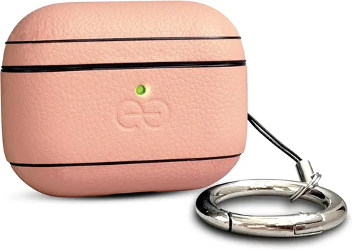Miniatura 81 de Dreem Om - Funda para estuche con clip para llavero compatible con AirPods 1 y 2, funda de cuero vegano para Airpods para hombres y mujeres, Negro