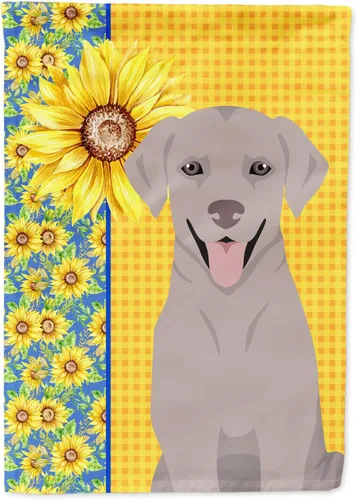 Miniatura 115 de Caroline's Treasures WDK5331CHF - Bandera de verano con diseño de girasoles rojos y blancos, manga grande, para porche, para colgar en la pared