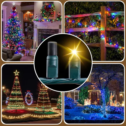 Miniatura 7 de codree 120 piezas de tapas de Navidad sin brillo para luces de cadena, cubiertas de luces de Navidad de silicona de amplio brillo, tapas suaves