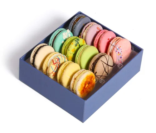 Miniatura 15 de Macarons franceses de lujo, galletas europeas, cestas de regalo, caja de chocolate, aperitivos, paquete variado, condolencias, aniversario, mejorar