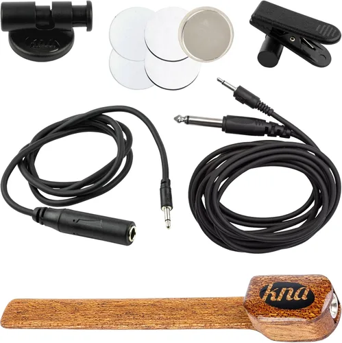Miniatura 6 de KNA NG-1 Pastilla piezo para guitarra de cuerda de nylon, clásica, flamenca, tono acústico natural, ligera, desmontable, fácil instalación, pasiva