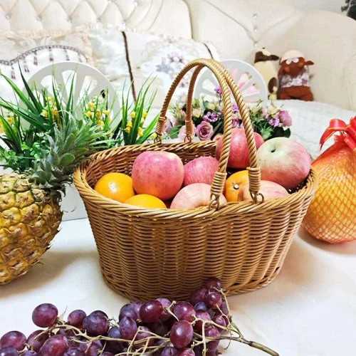 Miniatura 3 de Cesta de picnic, cesta, cesta de mimbre, juego de cesta de picnic, cesta de picnic para 2, cestas de picnic para parejas, adecuadas para canasta