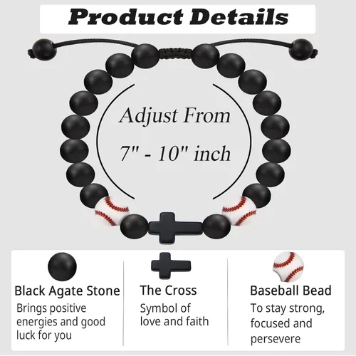 Miniatura 5 de Regalos de Baloncesto Fútbol Béisbol Fútbol Americano para Chicos Adolescentes, Pulseras para Chicos Ideas de Regalos para Cumpleaños/San