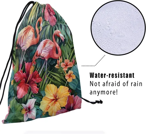 Miniatura 214 de Bolsa de agarre de gimnasia de piel de animal, bolsa de gimnasia con cordón ajustable, bolsa de cuerda para fauna silvestre, Mariposas Galaxy