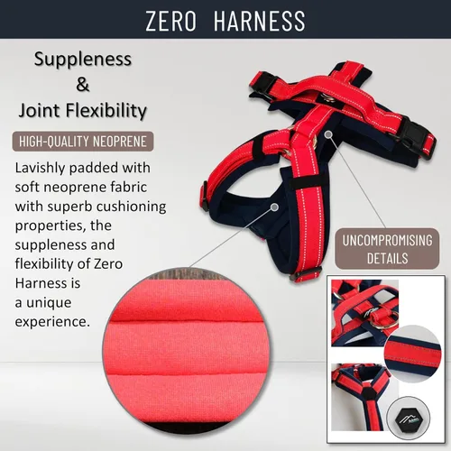 Miniatura 5 de Hakusan - Arnés tipo Ranger Zero Dog Safe, sin asfixia/difícil de desconectar, gran ajuste, fácil de poner y quitar, ajustable, reflector, XXS