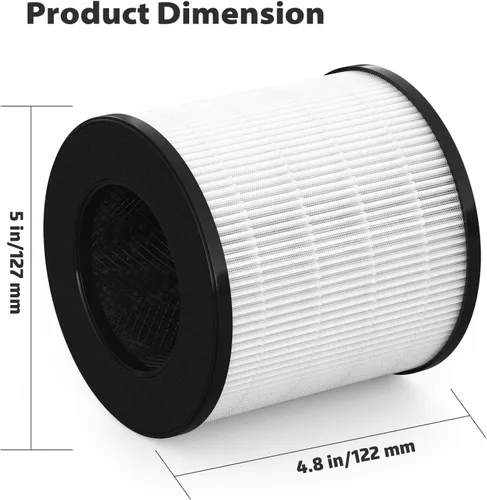 Miniatura 6 de Filtro de repuesto AC201B/PU-P05 para purificador FULMINARE PU-P05, también compatible con Purivortex AC201B, paquete de 2
