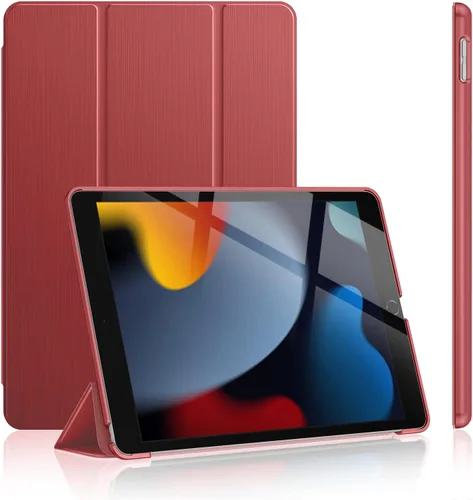 Miniatura 12 de Soke Funda para iPad de 9ª/8ª/7ª generación 2021/2020/2019, [soporte tríptico delgado + activación/suspensión automática], cubierta trasera