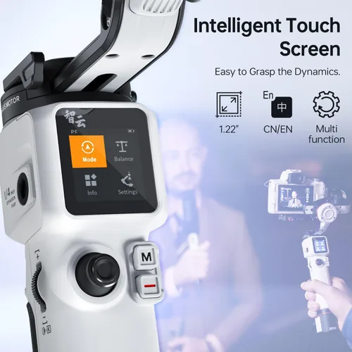 Miniatura 6 de Zhiyun Crane M3S Combo Gimbal Stabilizer for Cameras, Built-in Fill Light, Bluetooth Control, Vertical Shooting, Compatible with Mirrorless Cameras