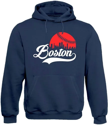 Miniatura 14 de Xtreme Apparrel Cityscape Skyline - Sudadera con capucha para hombre para fanáticos del béisbol