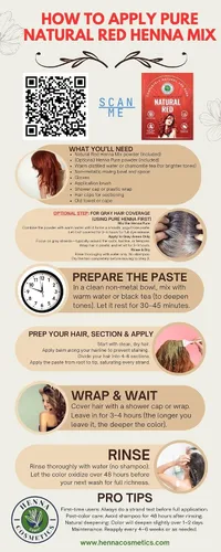 Miniatura 3 de Tinte natural de henna para el cabello, 100 % polvo de henna puro para el crecimiento del cabello orgánico