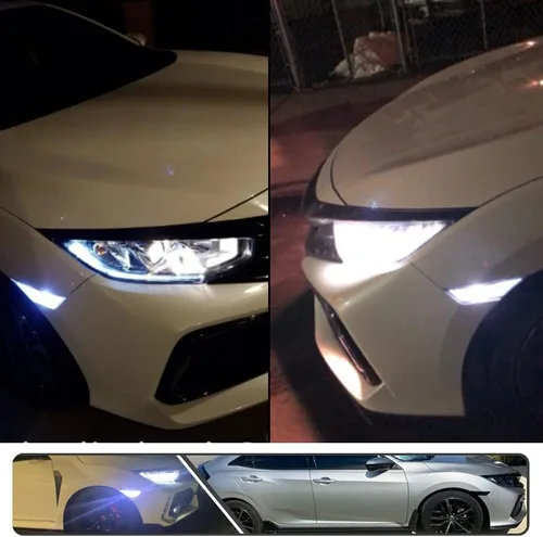 Miniatura 3 de 2 unids JDM llevó la luz de marcador lateral para Hon'da Civic Sedán/Coupe/Hatchback 2016 en adelante lente ahumada luces de señal de giro Lente