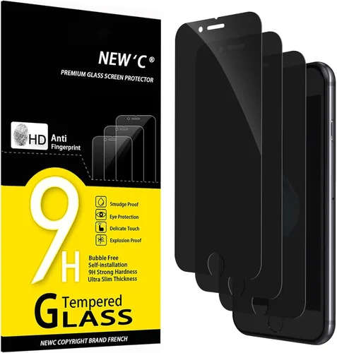 Miniatura 37 de NEW'C Paquete de 3 protectores de pantalla de privacidad para iPhone Air/iPhone 17 Air (6.5 pulgadas), película de vidrio templado antiespía