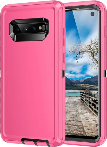 Miniatura 21 de Funda para Galaxy S10, [sin protector de pantalla] resistente a prueba de golpes, polvo y caídas, 3 capas de protección completa del cuerpo, funda