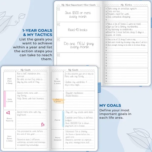 Miniatura 6 de GoGirl Agenda y organizador para mujer – Agenda semanal de bolsillo, diario de objetivos y agenda para gestión del tiempo y productividad. Sin fecha