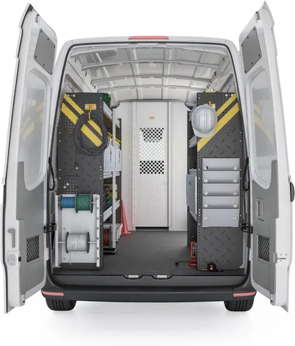 Ranger Design - Estantería para camioneta para electricista, compatible con Mercedes Sprinter Low Roof, 144 pulgadas WB - DLS-11