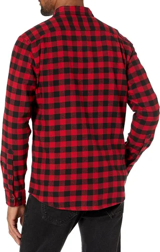 Miniatura 2 de Tienda Essentials - Camiseta de franela para hombre, de corte entallado y manga larga