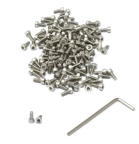 Miniatura 174 de iexcell 25 piezas M4 x 60/65/70/75/3.150 in paso de rosca 0.028 in acero inoxidable 304 cabeza hexagonal Tornillos Tornillos surtido Kit