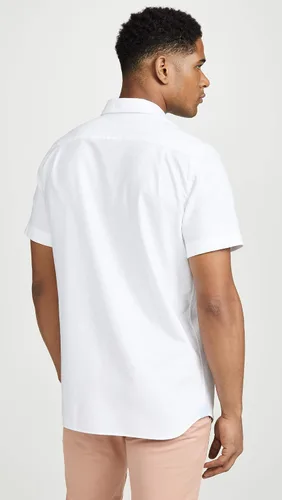 Miniatura 3 de Lacoste Camisa de manga corta Oxford con cuello abotonado y ajuste regular para hombre