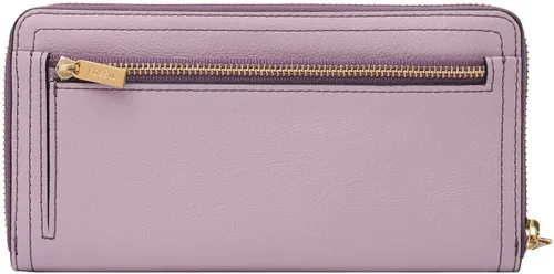 Miniatura 2 de Fossil Logan RFID - Cartera de piel con cierre para mujer con correa de muñeca