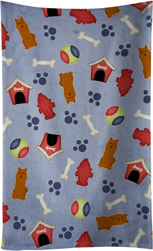Miniatura 117 de Caroline's Treasures BB2654KTWL Dog House Collection Airedale - Toalla de cocina para invitados, toalla de baño decorativa para cara, té, paño