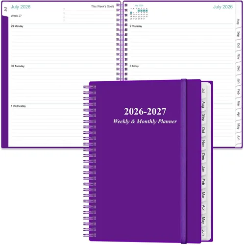 Miniatura 39 de Agenda de bolsillo 2026 - Agenda 2026 de enero de 2026 a diciembre de 2026, agenda 2026 con 12 pestañas, encuadernación de doble alambre, bolsillo