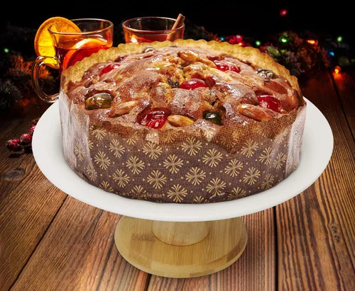 Miniatura 4 de Soporte de cerámica blanca para tartas con base de bambú, soporte para pasteles y postres para bodas y cumpleaños, decoración de cocina y hogar